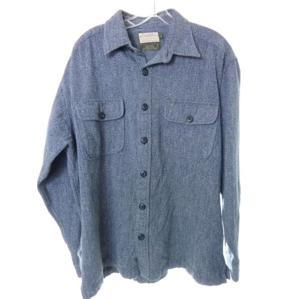 DOCKERS Authentics Genuine Blue long sleeve button